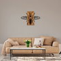 Wallity MA-308 Escultura de pared en Nogal y Negro